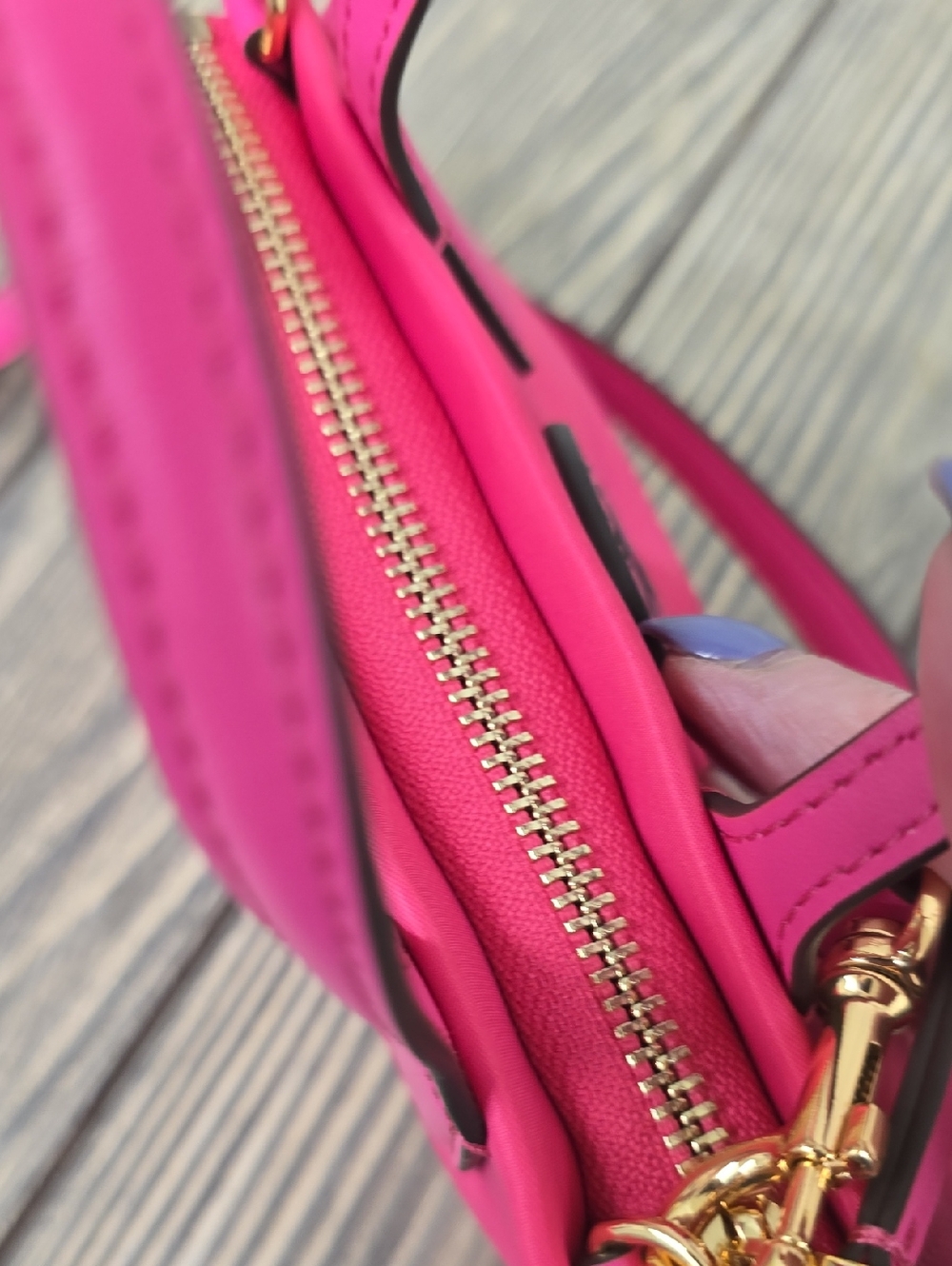 NEW Tory Burch Vibrant Pink Mini Ella Bag NWOT - Picture 7 of 8